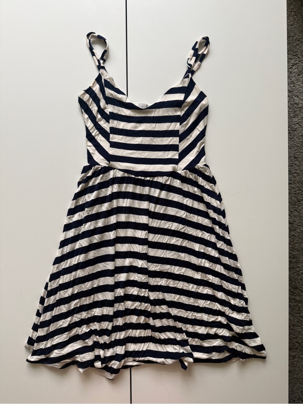 dELiA*s Navy and White Striped Sundress